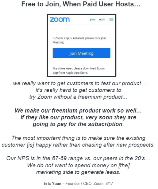 Zoom freemium model